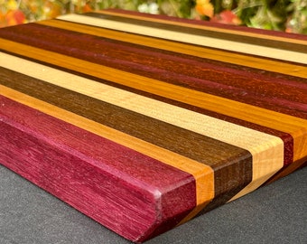 Butcher Block Cutting Board | Exotic Wood | Handmade