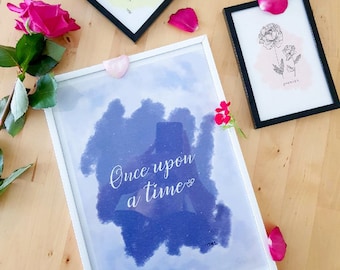 Poster "Once upon a time" A4 size