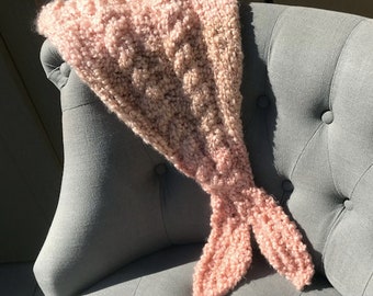 Baby Mermaid Tail Blanket / Swaddler Wrap Knitting Pattern