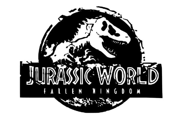 Jurassic World Fallen Kingdom Logo Vinyl Decal For Car Home Etsy