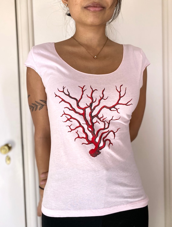 Women's Sea Fan Coral Sleeveless TShirt Etsy