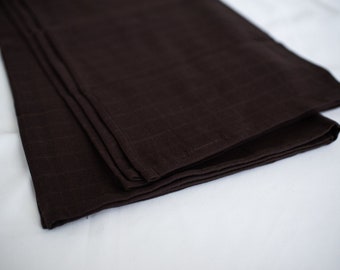 Organic Swaddle - Burnt Umber - earth baby blanket