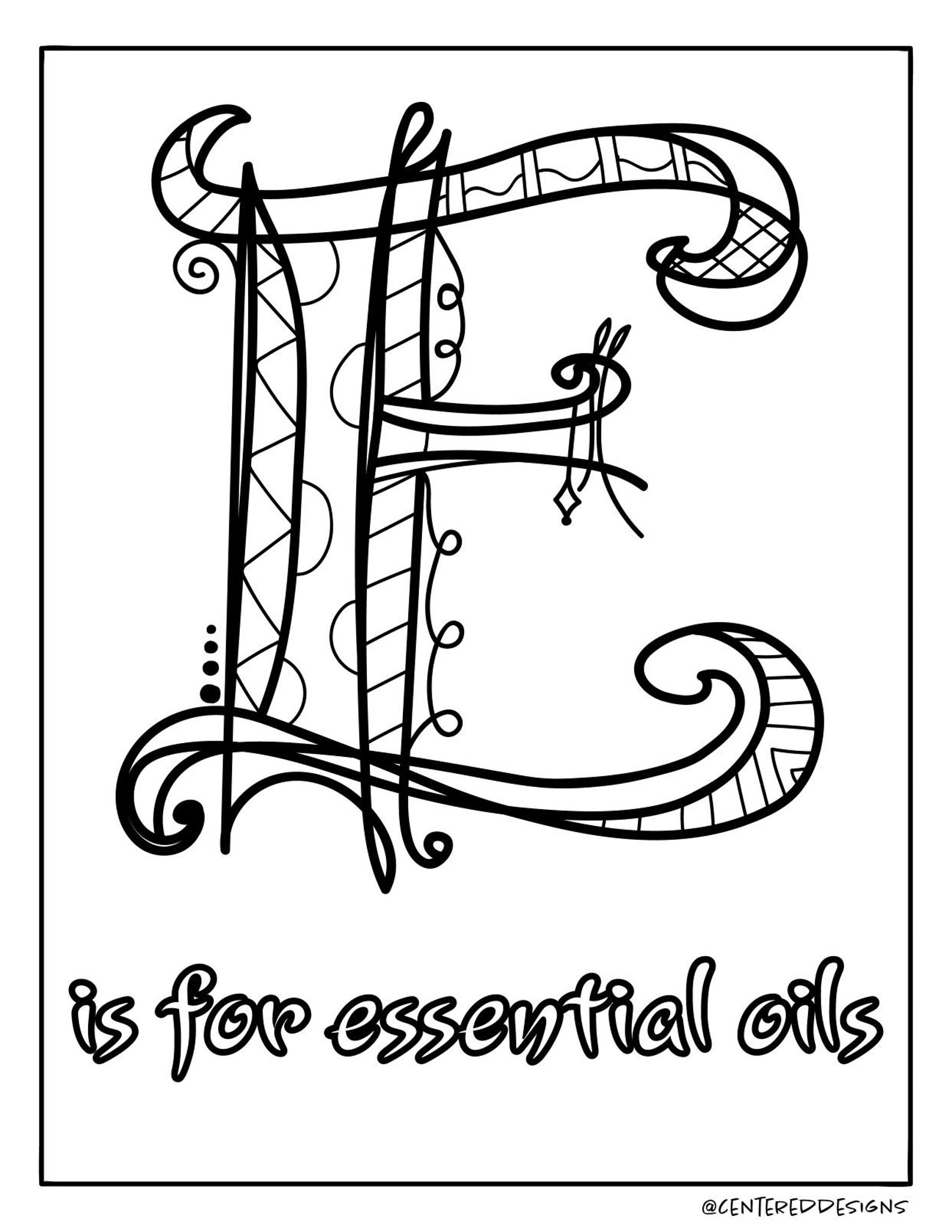 Essential Oil Coloring Bundle | Etsy