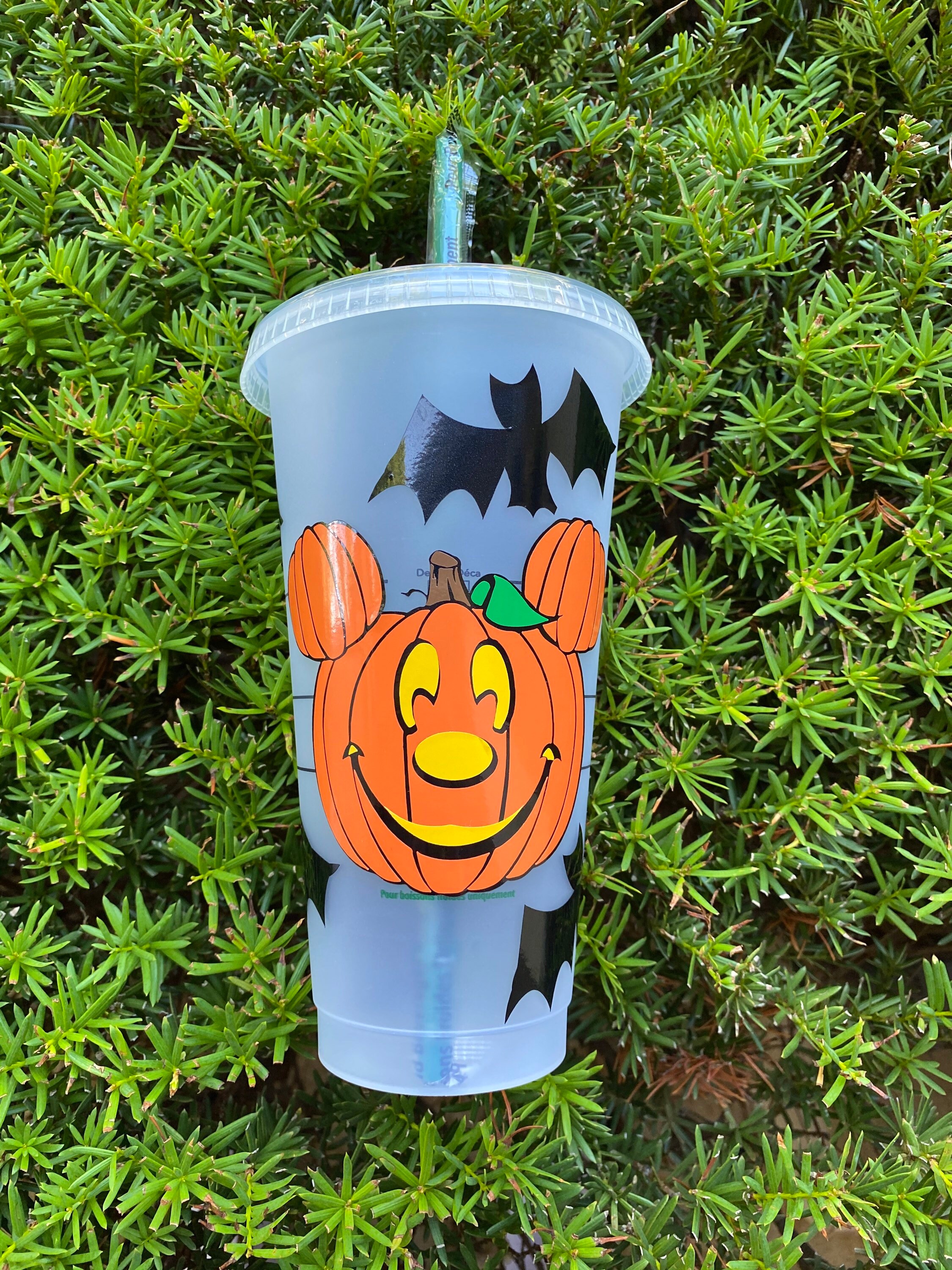 🎃 Disney Mickey Mouse Halloween Ghost Mug Coffee Cup Stirrer NEW