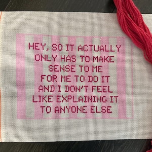 365 Buttons Funny Needlepoint Canvas - Etsy