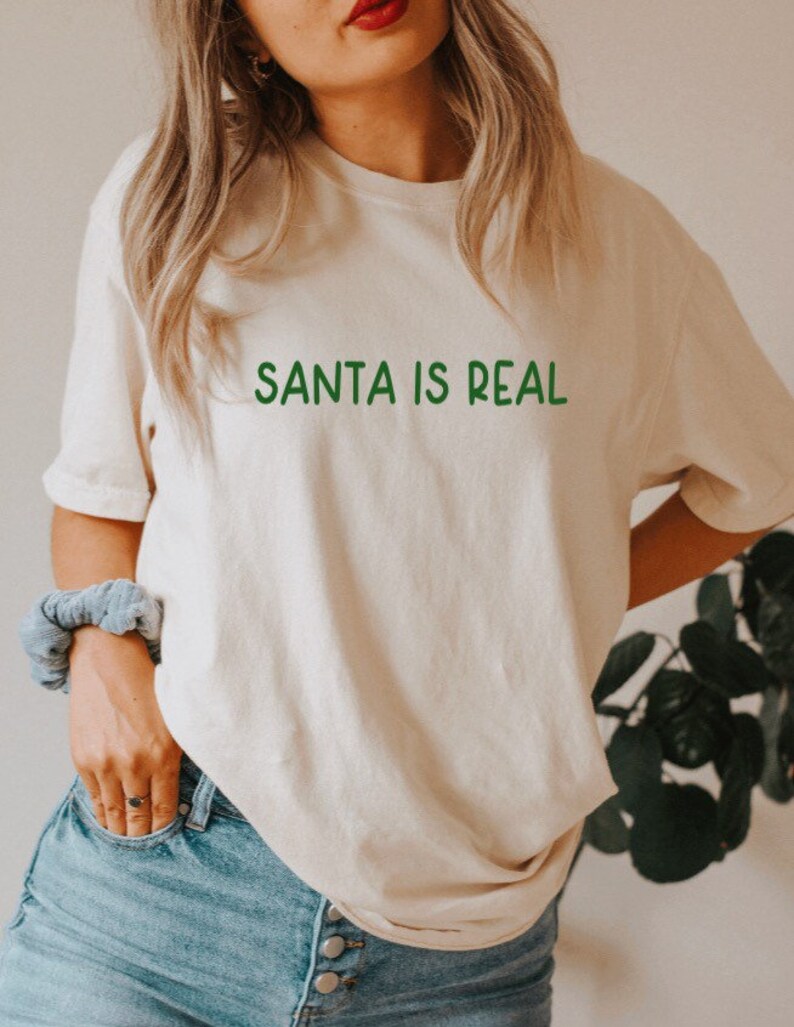 Christmas Comfort Colors Tee Santa 