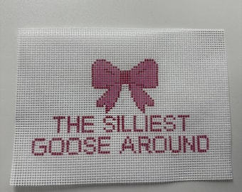 Silliest Goose Around Needlepoint Canvas