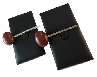Set of Two Brown Stone Bobby Pins, Dark Brown Natural Gemstone Hair Pin Silver Finished Steel, Brown Oval Stone Cabochon Hair Accessories