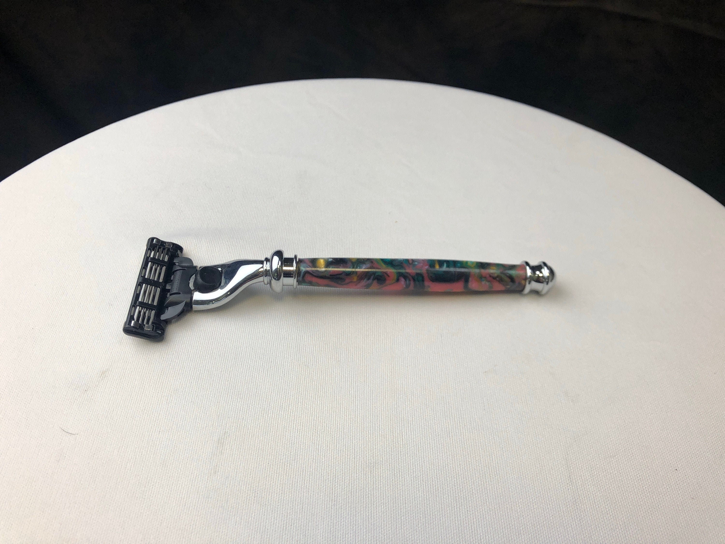 Ladies custom mach 3 shaving razor |  Made in Maine USA | Ladies Razor | Unique shaving razor | "wood" razor |  Razor grooming gift for her