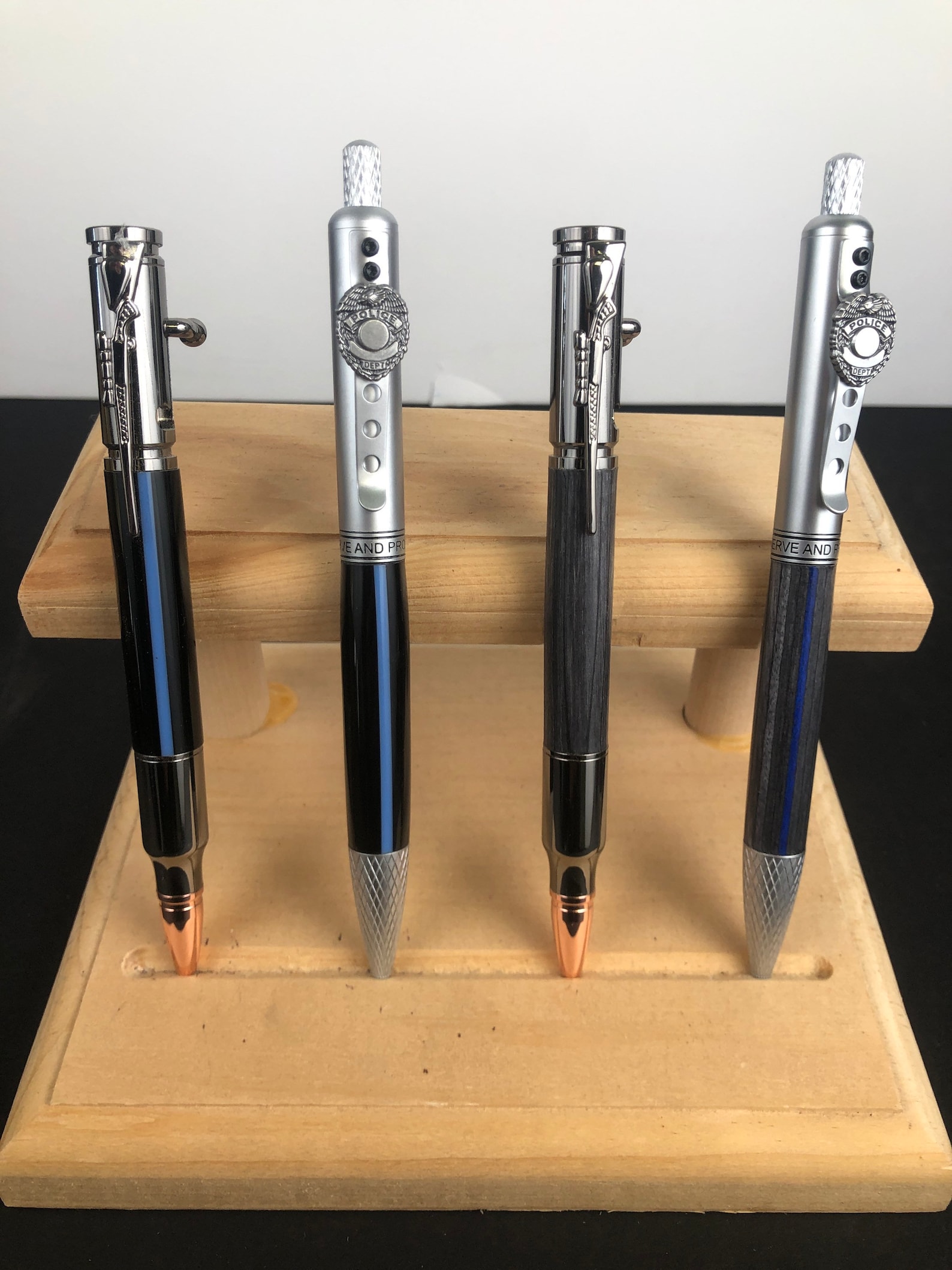 Policeman Pen Law Enforcement Gift Thin Blue Line Pen Etsy