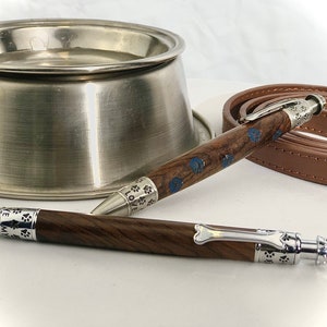 J'ADORE mon enclos pour chien | Cadeau pour les amoureux des chiens |  cadeau personnalisé pour propriétaire de chien | Stylo pour chien gravé personnalisé | À la mémoire de mon chien | Enclos en bois pour animaux de compagnie