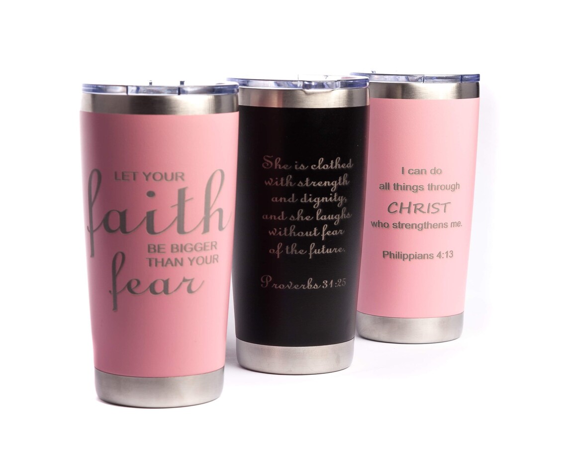 Bible verse 20 OZ Stainless Steel Travel Mug Personalized Etsy