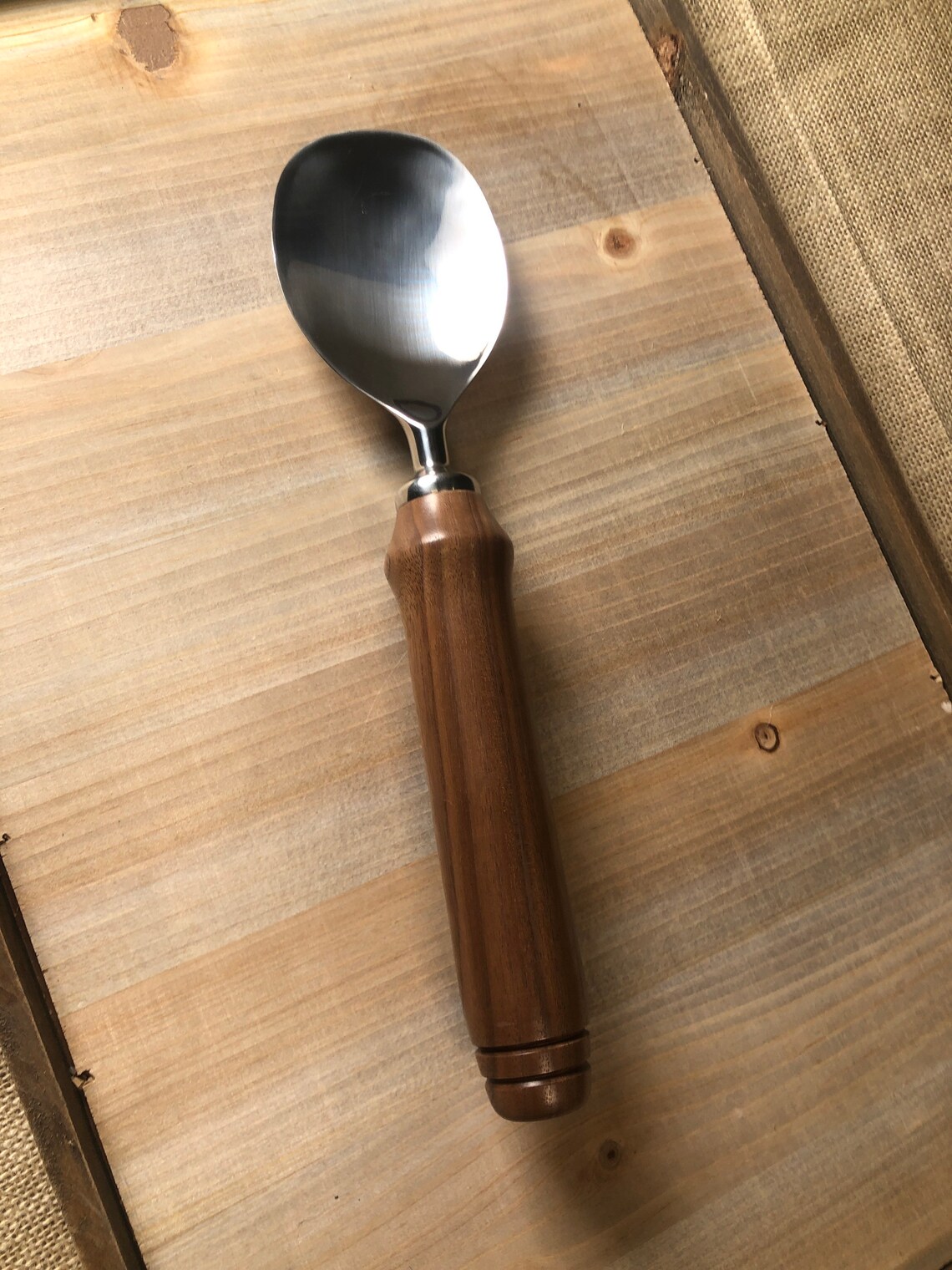 Wood Handle Ice Cream Paddle Scoop Ice Cream Scoop for Mom Etsy