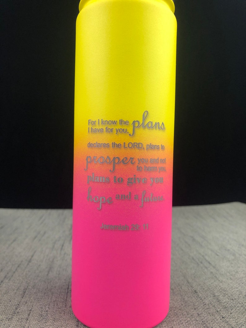 Bible verse water bottle 32 ounce or 22 ounce Create your own Etsy