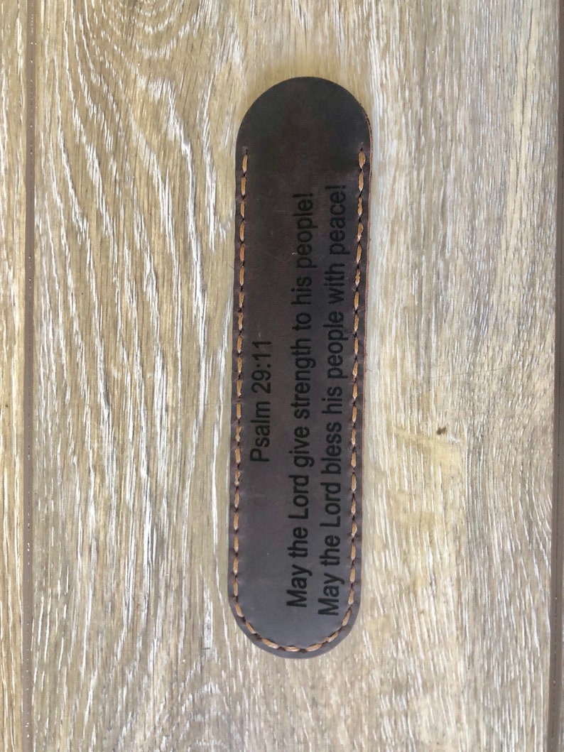 Personalized Leather Pen Sleeve Custom Engraved Leather Pen Etsy