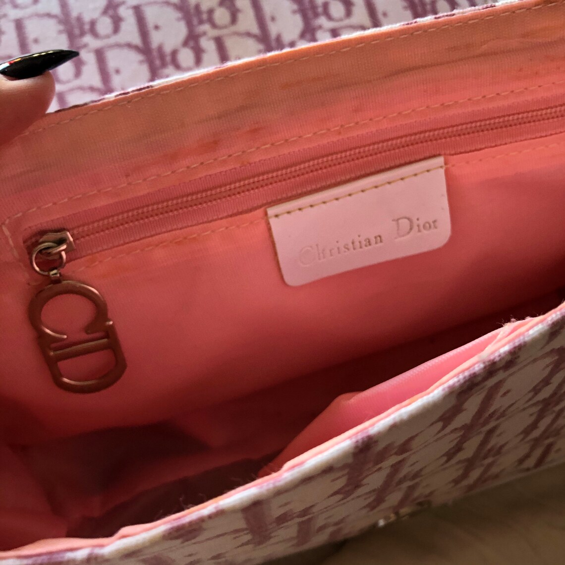 dior crossbody bag pink