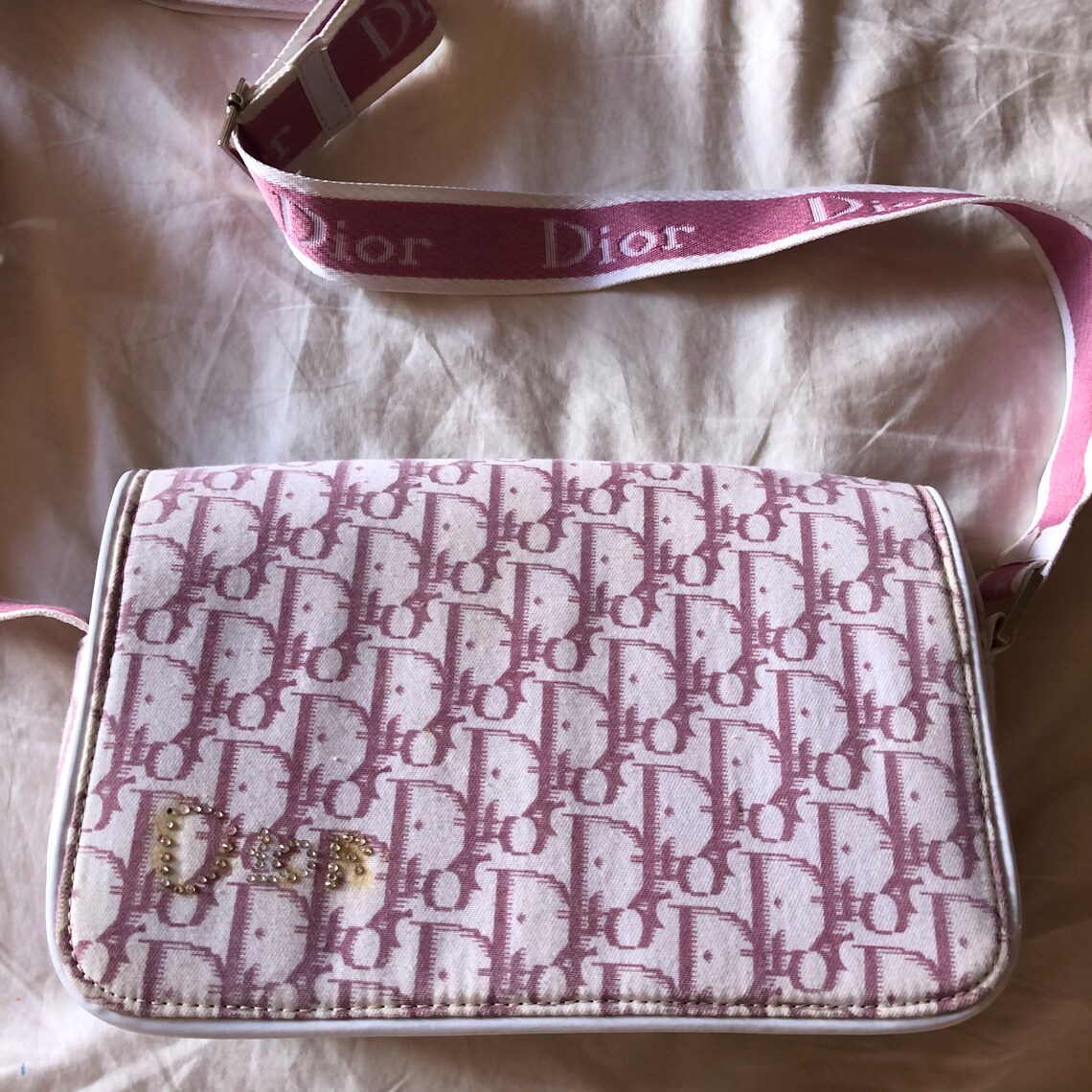 dior crossbody bag pink
