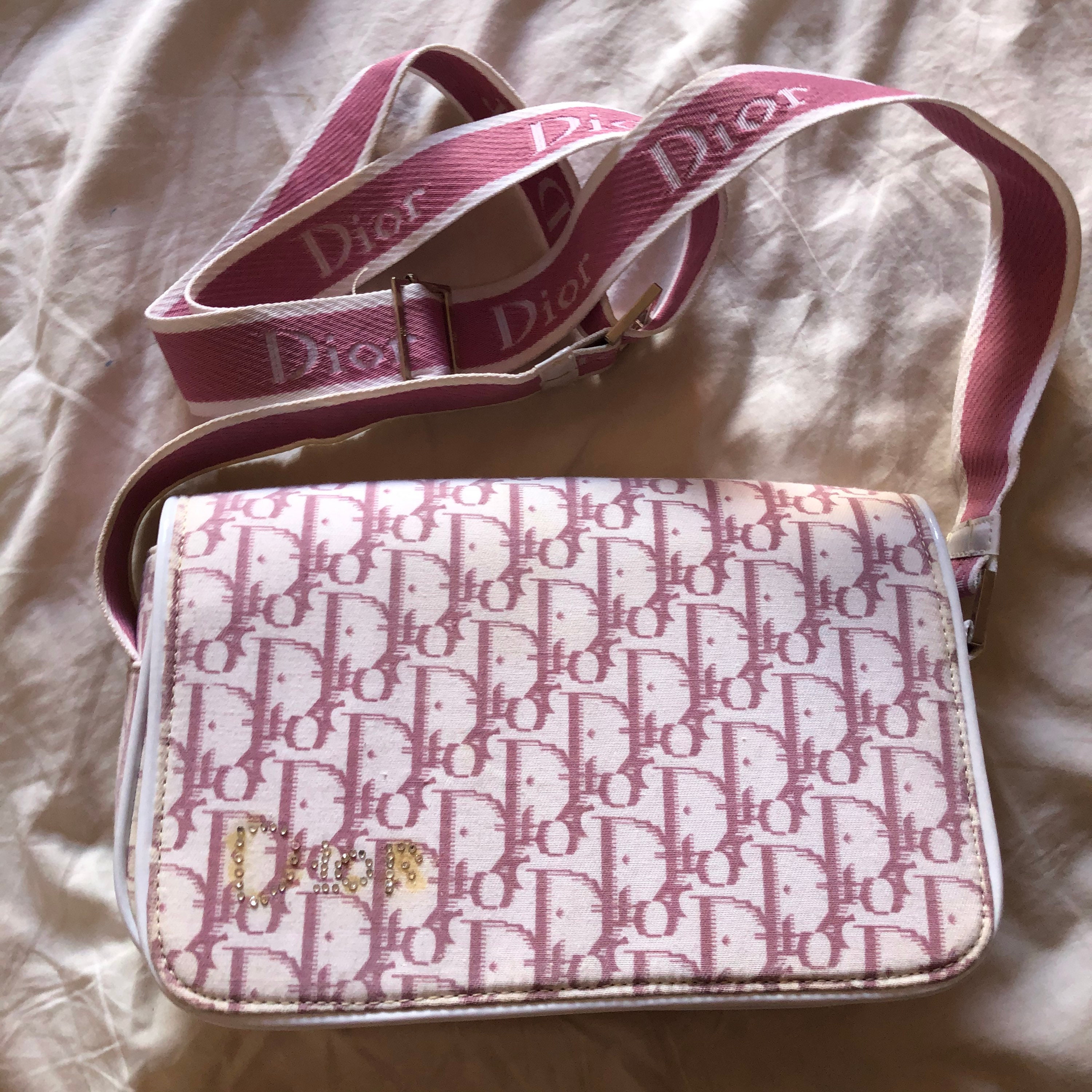 dior crossbody bag pink