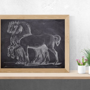INSTANT DOWNLOAD - Horses of San Marco, Horse Decor, Horse Riding Decor, Animals, Digital Download, Animal Printable Art, Animal Decor