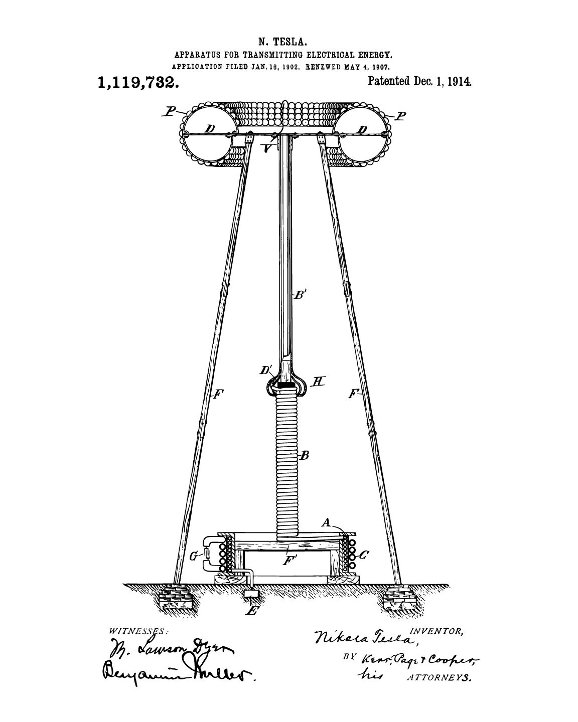 INSTANT DOWNLOAD Tesla Coil, Patent Print, Patent, Tesla Patent