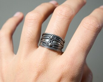 925 Sterling Silver Vintage Mexico Maze Band Ring Size 7.75 - Etsy