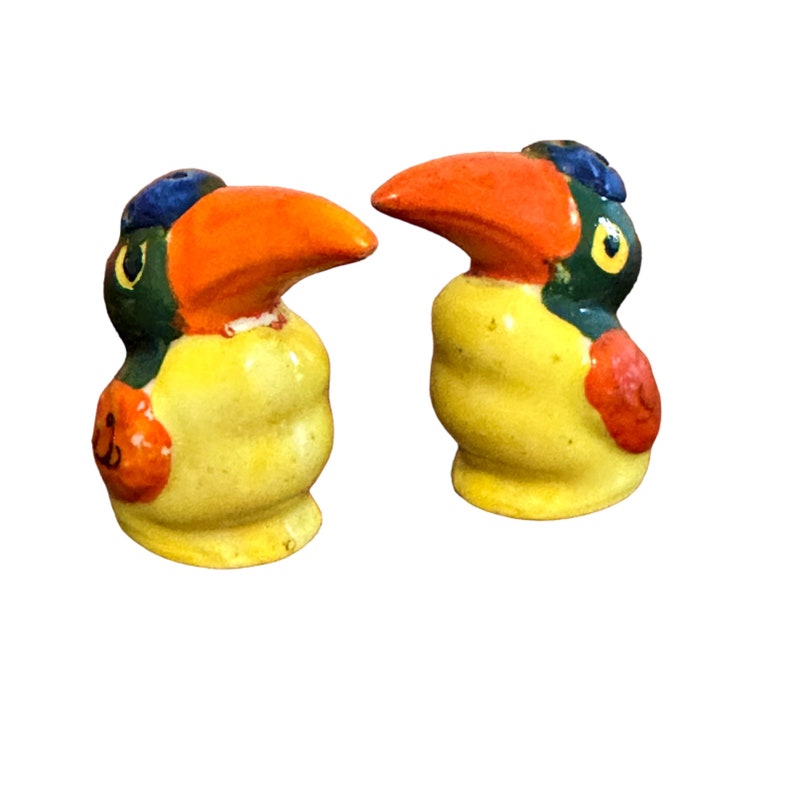 Vintage Kookaburra Toucan Parrot Bird Salt & Pepper Shaker Etsy