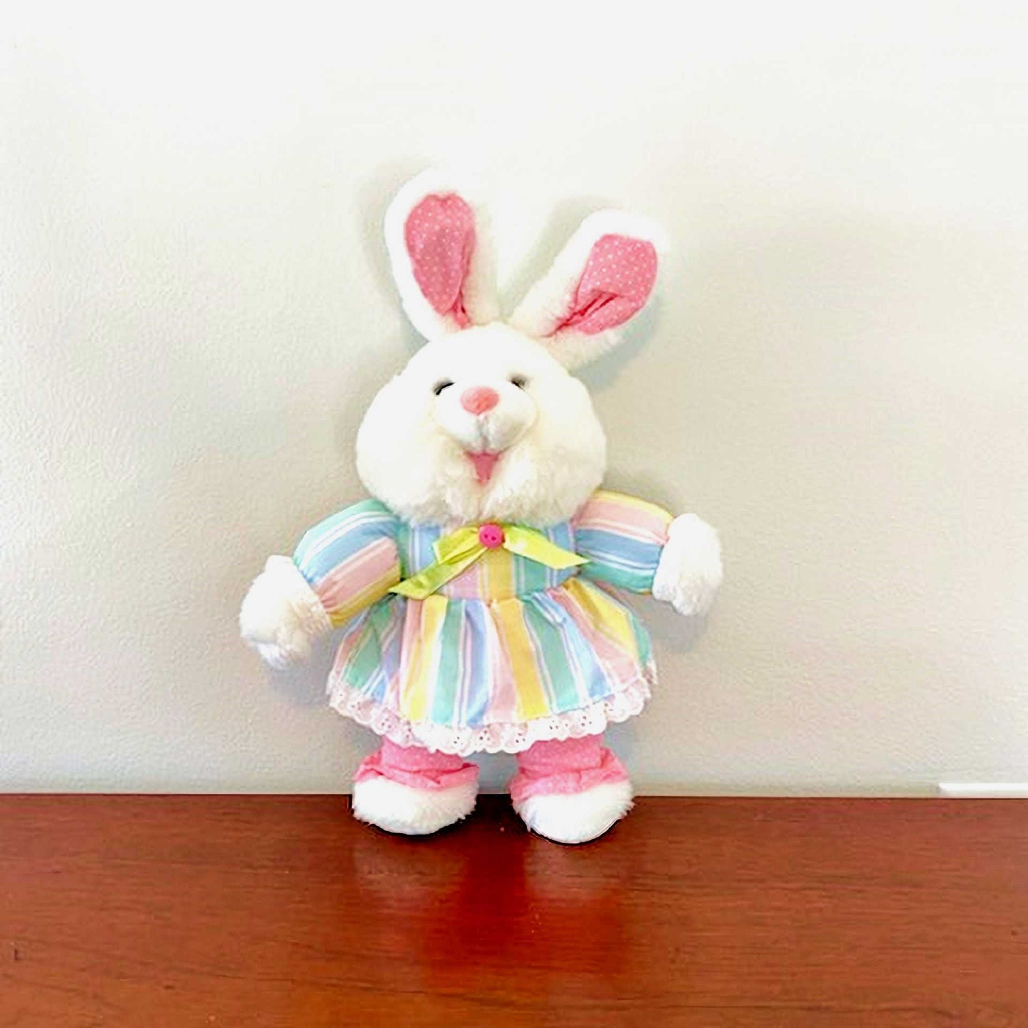 Vintage Jelly Belly Bunny Plush White Rabbit Jelly Bean Toys Stuffed Animal  Applause 1988 Korea -  Norway