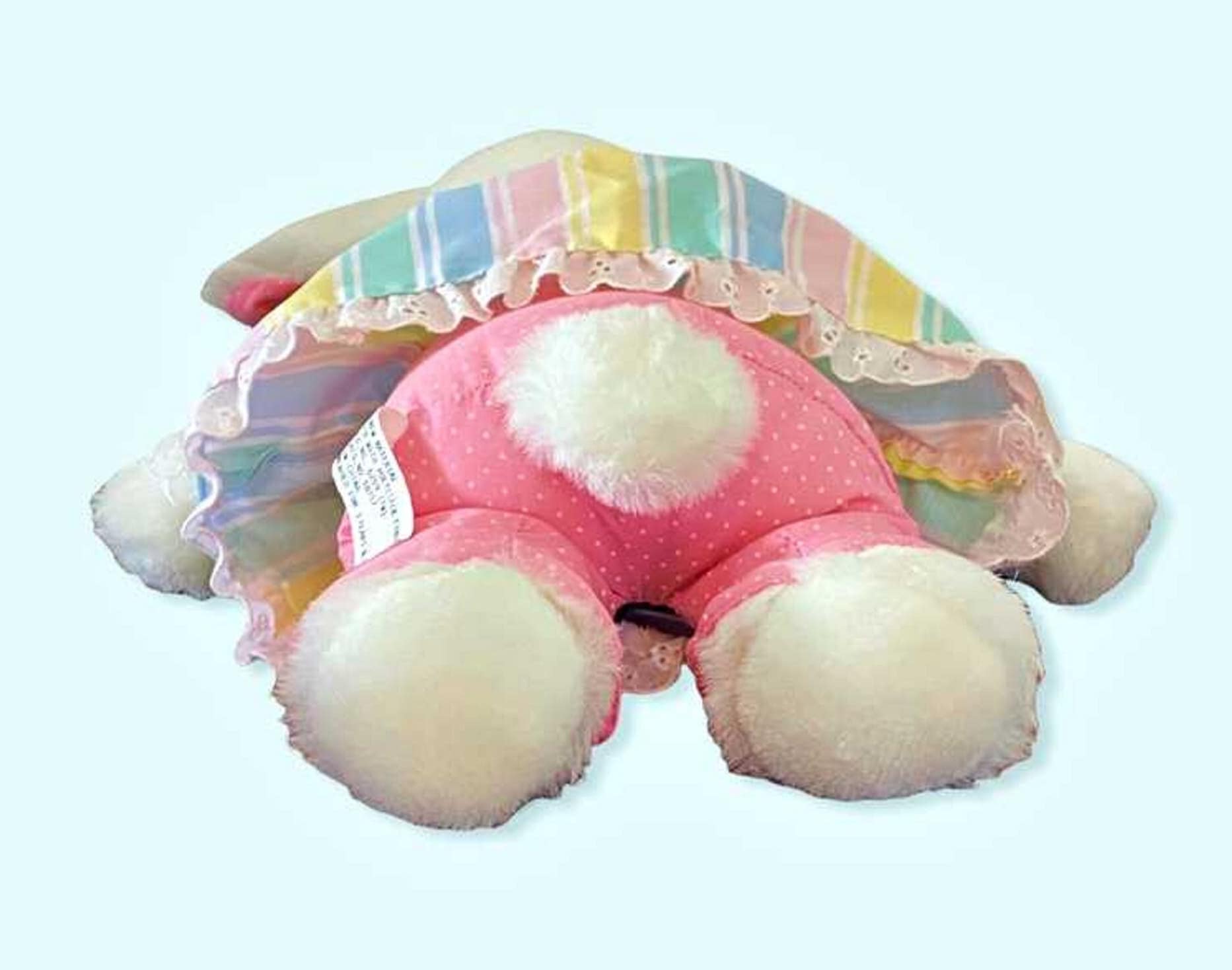 ヴィンテージ 1990 年代 ホワイト イースター バニー ウサギ 15 インチ