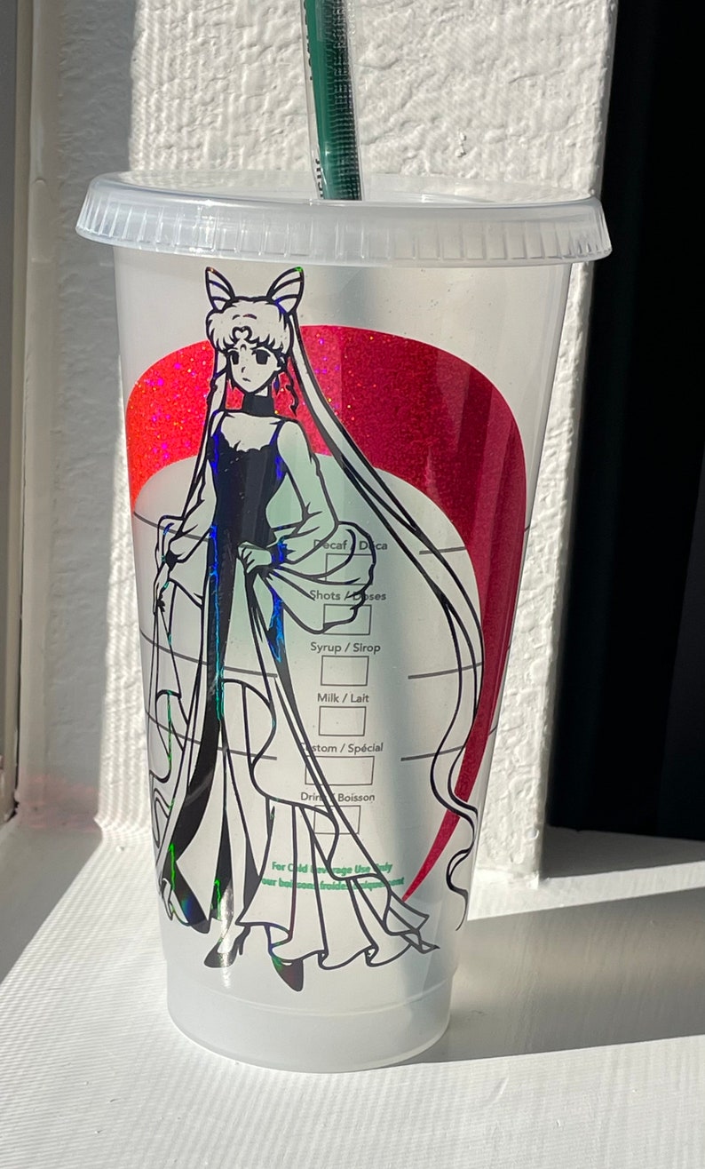 Sailor Moon Reusable Starbucks Cold Cup feat Dark Lady