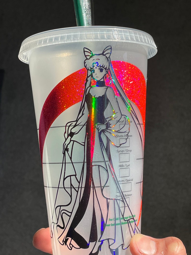Sailor Moon Reusable Starbucks Cold Cup feat Dark Lady