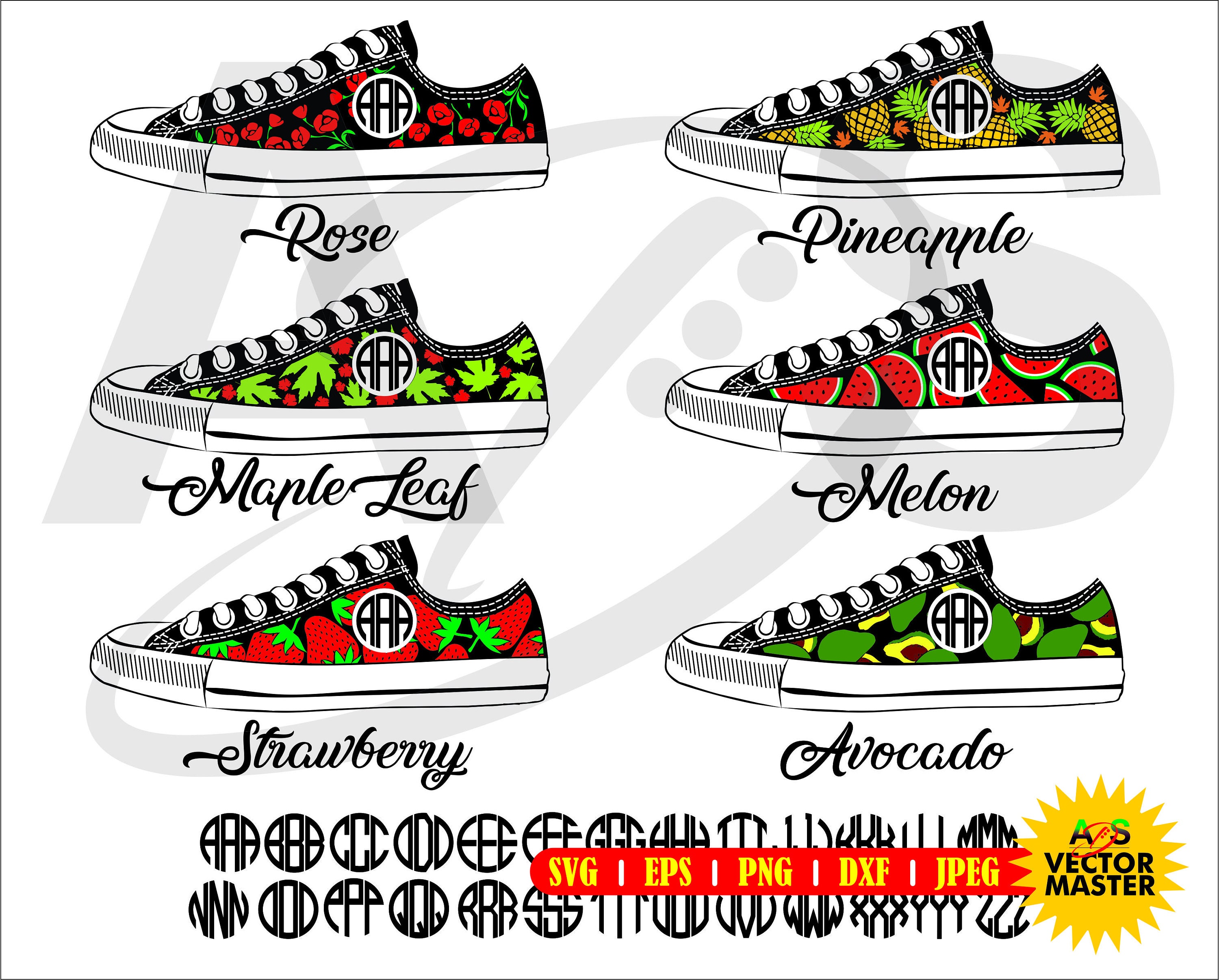 Converse Bundle SVG Monograms Cutting And/or Print File Svg - Etsy Converse Bundle SVG Monograms Cutting And/or Print File Svg - Etsy