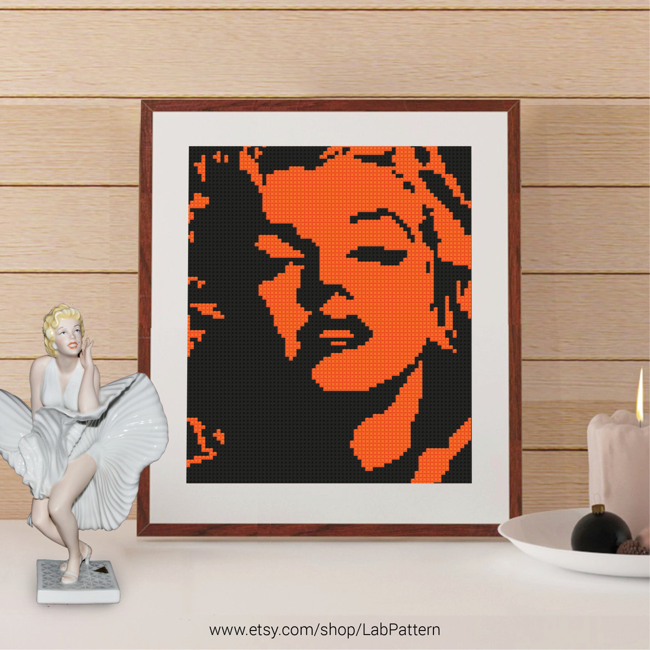 Marilyn Monroe Cross stitch pattern Embroidery Pattern | Etsy