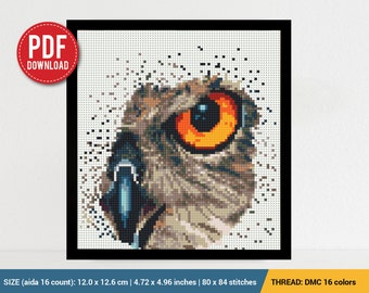 Owl Cross stitch pattern | Embroidery Pattern | Instant Download | Embroidery Designs