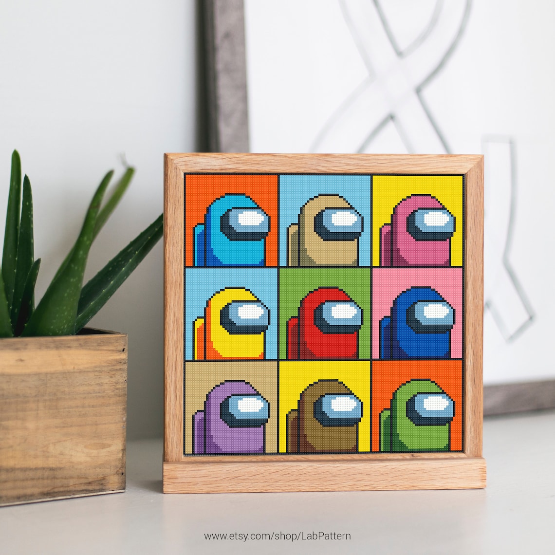 Among us cross stitch pattern jessecmault pattern instant  etsy