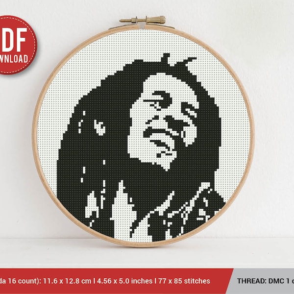 Embroidery Designs Bob Marley Etsy