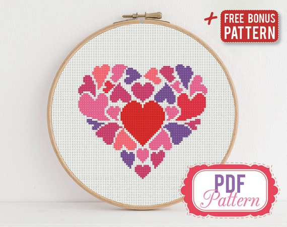 Heart Cross Stitch Pattern Love Red Ornament Valentine S Day Cross Stitch Pattern Pdf Format Instant Download Home Decor Modern Heart Cross Stitch Pattern Love Red Ornament Valentine S Day Cross Stitch Pattern Pdf Format Instant Download Home Decor Modern