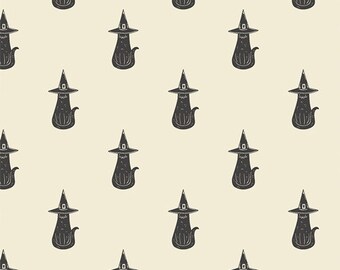 Art Gallery Fabric Spooky 'N Witchy Collection, Purrrfectly Witchy (SNS13052)