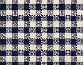 Michael Miller Fabric Happy Trails Collection, Plaid Check (CX11514-NAVY-D)