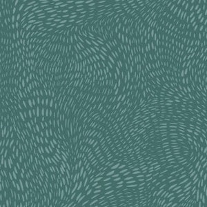 May include: Abstract teal blue pattern with a swirling, organic design. The pattern is made up of small, white dots that are clustered together in a random pattern.