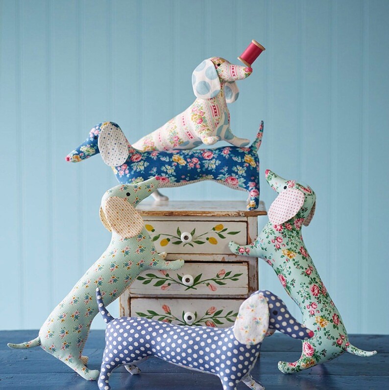 Tilda Fabrics Apple Butter Collection Dapper Dachs Sewing Kit