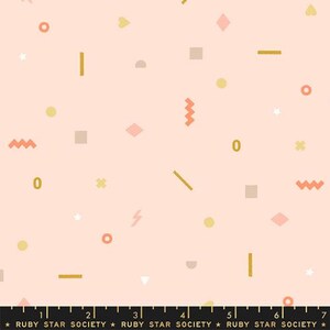 Ruby Star Society by Moda Fabrics Sunbeam Collection, Game Pieces (Pale Peach) (RS1060 15)