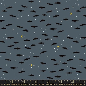 Ruby Star Society by Moda Fabrics Tiny Frights Collection, Bats (RS5115 16G)