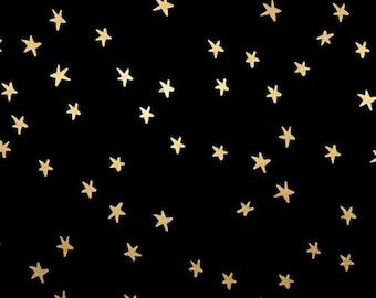 Ruby Star Society by Moda Fabrics Starry Collection, Black Gold (RS4109 50M)