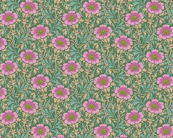 Tilda Fabric Hibernation Collection, Winterrose (Sage)