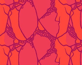 Figo Fabric Wild Abandon Collection, Flame (90895-26)