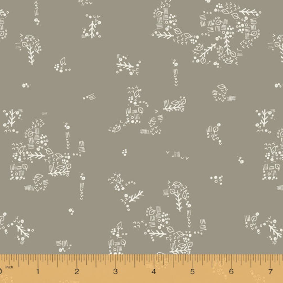 Anthology Fabric Jaye Bird Collection, Doodles grey 5327513 Etsy