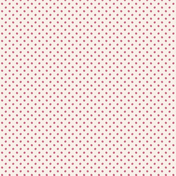 Tilda Fabric Chic Escape Collection, Tiny Dots (Pink) (130046)