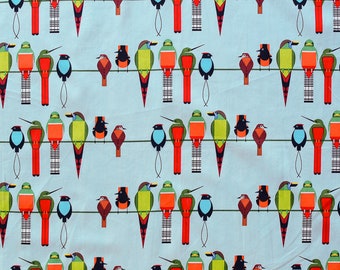 Birch Fabric Charley Harper Monteverde Habitat Collection, Pretty Perched (CH-370)