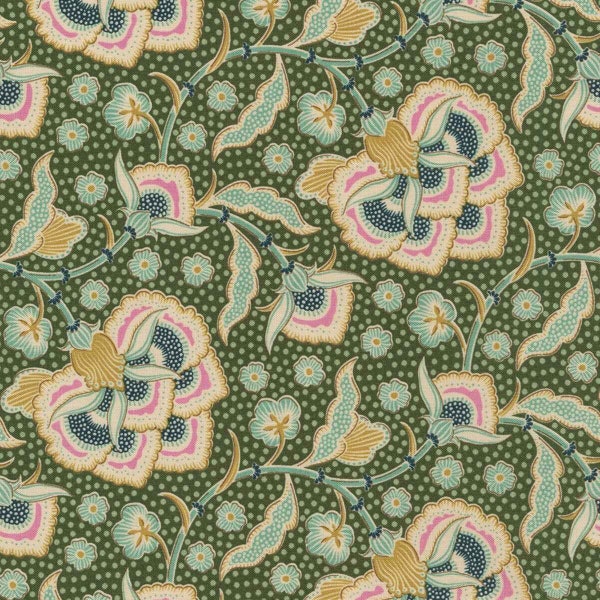 Tilda Fabric Hometown Collection, Eden (Moss) (100476)