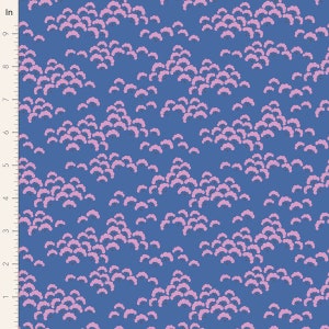 Tilda Fabric Bloomsville Collection, Cottonbloom (Blueberry) (100510)